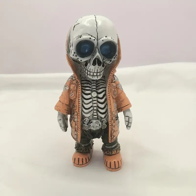 Day of the Dead Skull Gnome Doll Resin Ornament