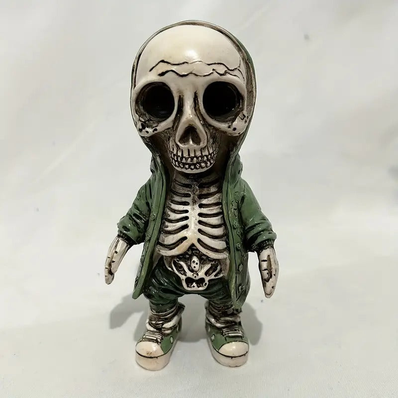 Day of the Dead Skull Gnome Doll Resin Ornament