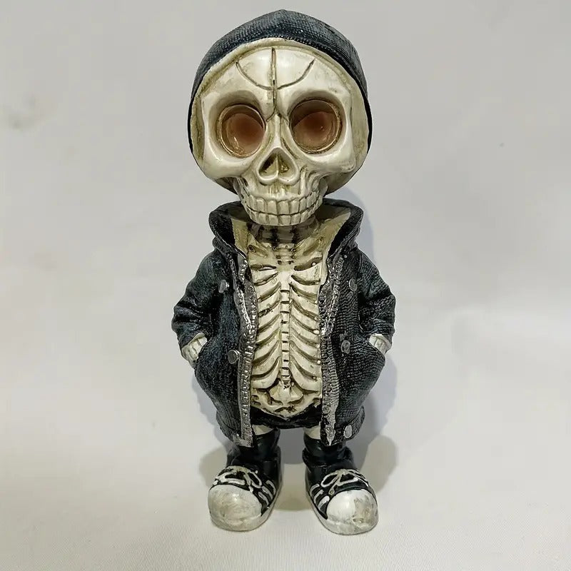 Day of the Dead Skull Gnome Doll Resin Ornament