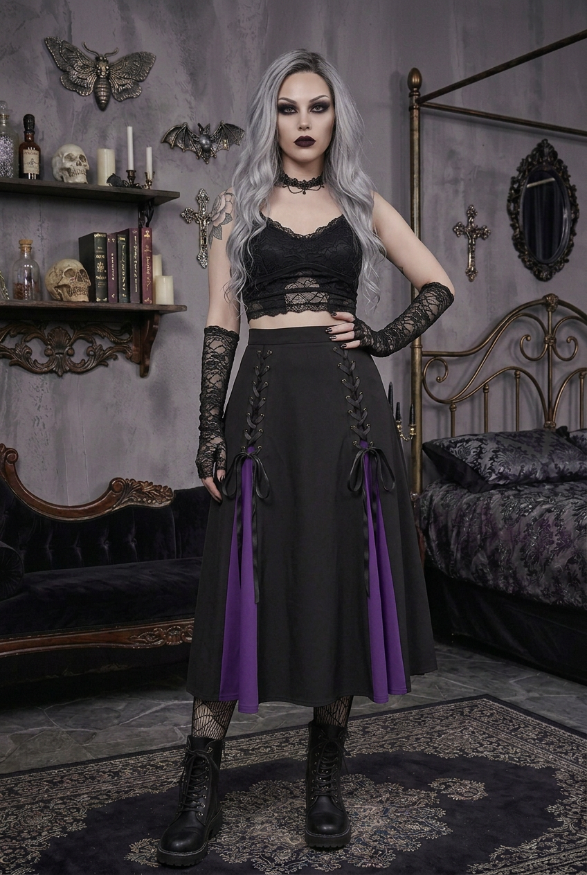 Purple Skirt Forward Facing