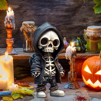 Day of the Dead Skull Gnome Doll Resin Ornament