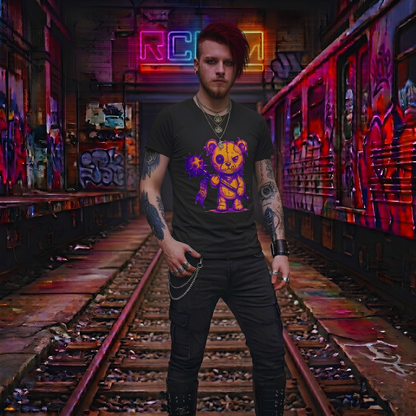 Voodoo Teddy Bear Graphic Tee — Cute Creepy Alt Fashion Shirt | Spooky Unisex T-Shirt