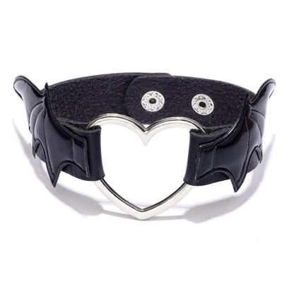 Gothic Punk Vampire Choker Necklace with Wings