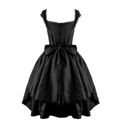 Gothic High Waist Women's Dress - Middle Ages Renaissance