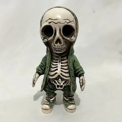 Day of the Dead Skull Gnome Doll Resin Ornament