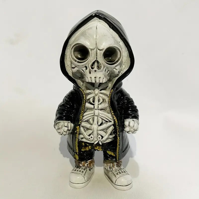 Day of the Dead Skull Gnome Doll Resin Ornament